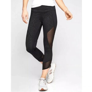 Athleta Aura Sonar Mesh Crop Leggings